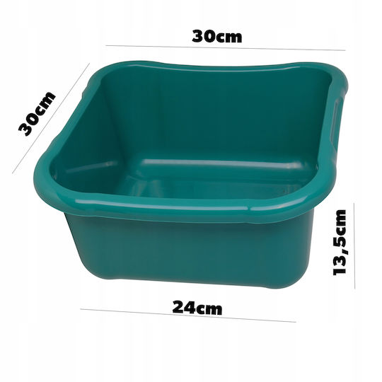 Kadax Basin Square Capacity 8lt Green