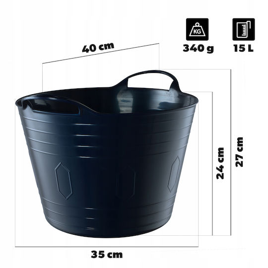 Kadax Λεκάνη Χωρητικότητας 15lt Μπλε
