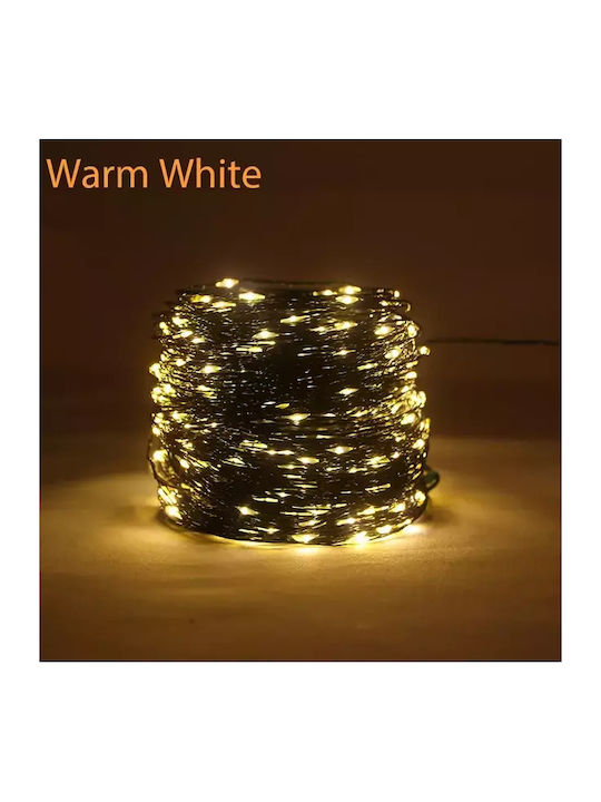 100 Christmas Lights LED Warm White Battery in String