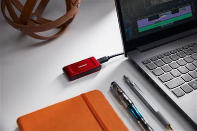 Kingston XS1000 USB-C Εξωτερικός SSD 2TB 1.8" Κόκκινο