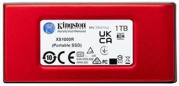 Kingston XS1000 USB-C External 1.8" SSD 1TB Red