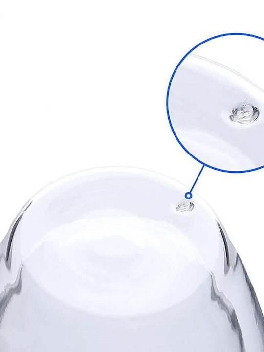 Quasar Σετ Φλιτζάνια Καφέ Γυάλινα Διάφανα 250ml 4τμχ