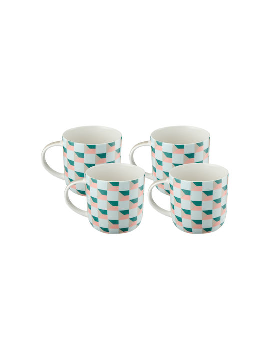 Maxwell & Williams Becher Keramik Blau 480ml 4Stück