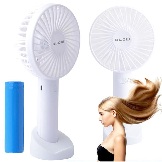 Blow USB Handheld Fan with Power Bank White 3W 44-504