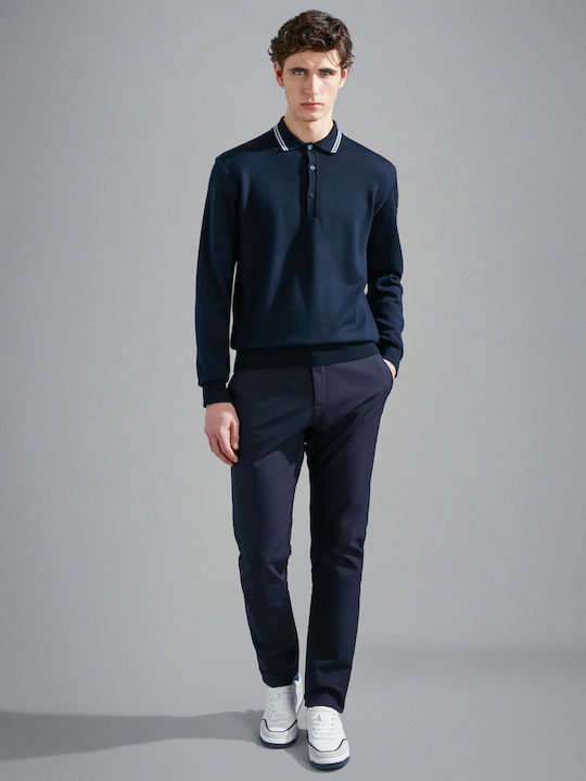 Polo Long Sleeve Blouse Blue