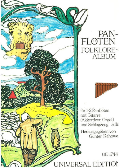 Universal Edition Kahowez - Panflοten Folklore-album Sheet Music for Guitar / Accordion / Drums