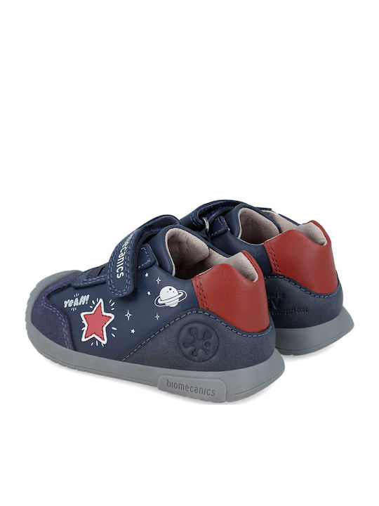 Παιδικά Sneakers Ανατομικά με Σκρατς Μπλε