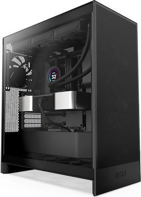 NZXT H7 Flow Midi Tower Κουτί Υπολογιστή με Πλαϊνό Παράθυρο Μαύρο