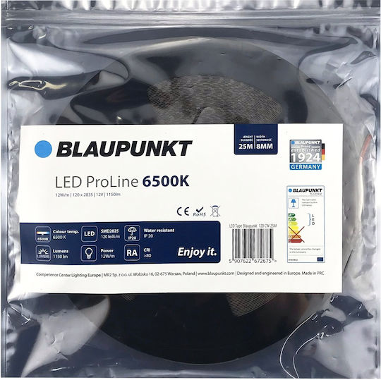 Greenie LED Лента 12V Студено бяло Светлина 25м Тип SMD2835