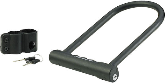 Master Lock U-Lock Hardened Steel Bicycle Pedal Lock with Key Black