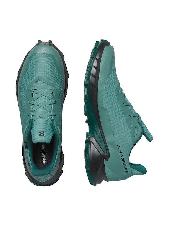 Alphacross 5 Sport Shoes Trail Running Waterproof with Gore-Tex Membrane Petrol Blue