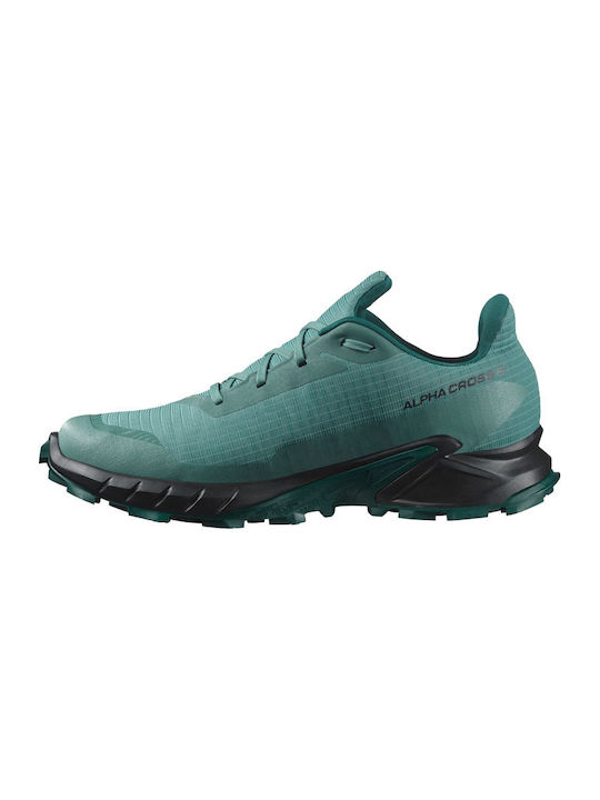 Alphacross 5 Sport Shoes Trail Running Waterproof with Gore-Tex Membrane Petrol Blue