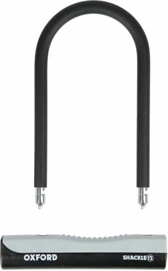 Oxford Shackle 12 Bicycle Pedal Lock with Key Black