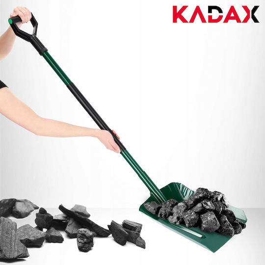 Kadax Schaufel für Kohle mit Holzstiel 140cm