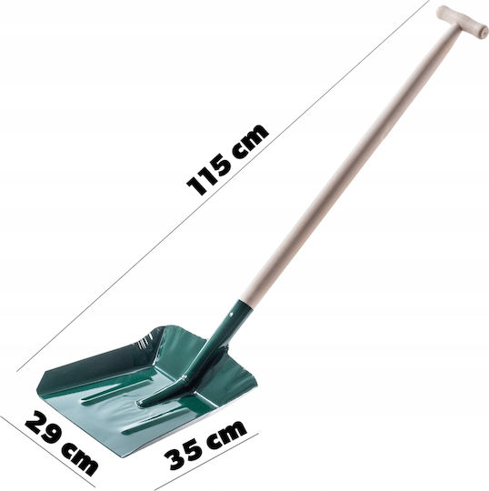 Kadax Schaufel für Kohle mit Holzstiel 115cm