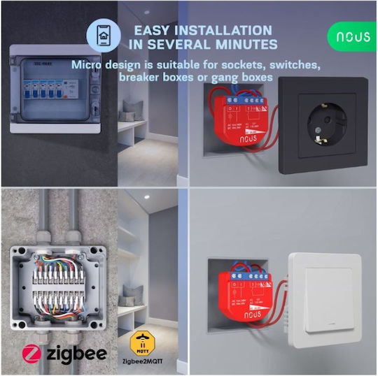Nous Smart Switch 1 Καναλιού ZigBee 16A