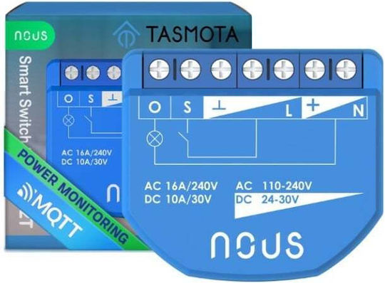 Nous Smart Switch 1 Καναλιού Wi-Fi 16A