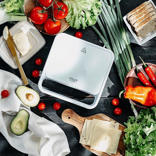 Adler Τοστιέρα για 2 Τοστ 850W Λευκή