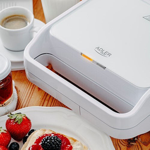 Adler Τοστιέρα για 2 Τοστ 850W Λευκή