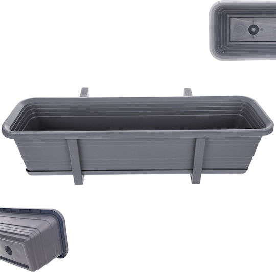 Kadax Planter Box Plastic Gray 60cm.