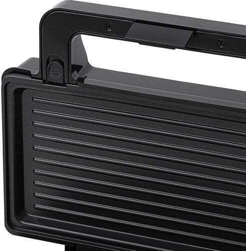 Adler Τοστιέρα με Αποσπώμενες Πλάκες για 2 Τοστ 1000W Inox