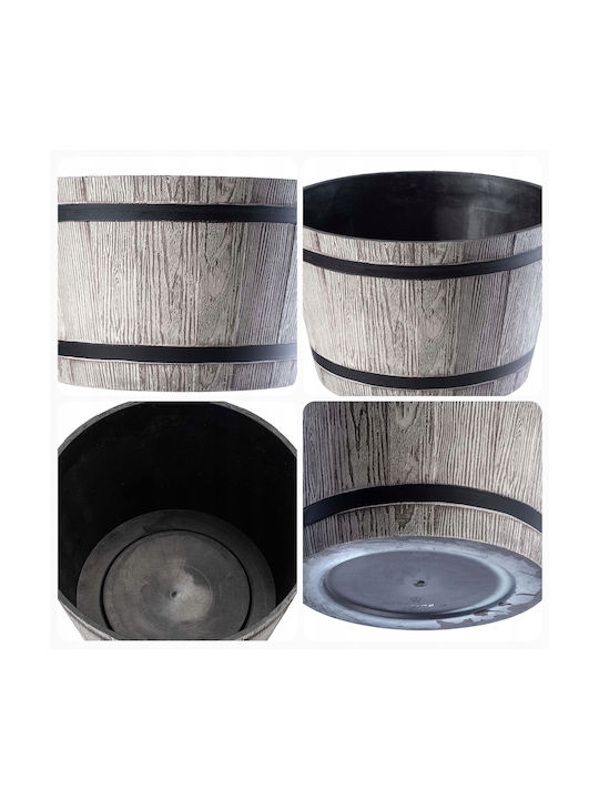 Kadax Topf Trommel Kunststoff Light Gray 40cm.