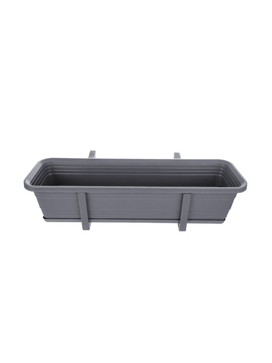 Kadax Planter Box Plastic Gri 60cm.