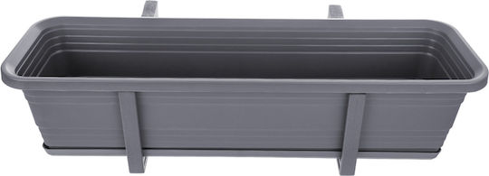 Kadax Planter Box Plastic Gray 60cm.