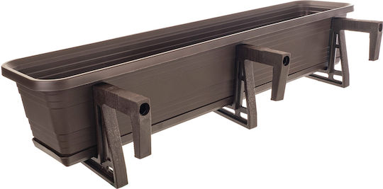 Kadax Planter Box Plastic Mokka 80cm.