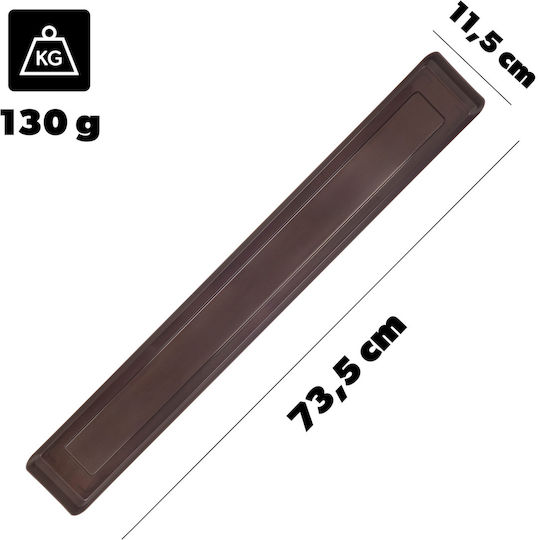 Kadax Planter Box Plastic Mokka 80cm.