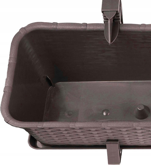 Kadax Set 4 Jardiniere Plastice Maro