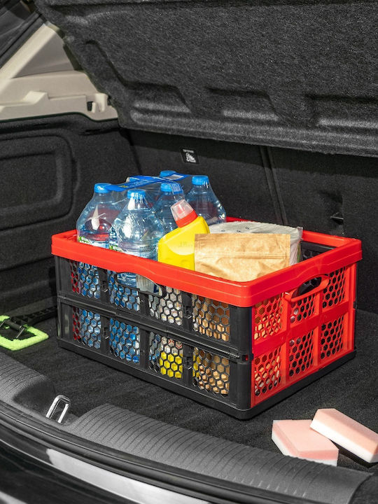 Kadax Coș de Depozitare Plastic Negru 32lt 1buc