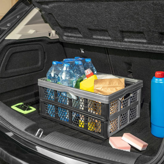 Kadax Storage Basket Plastic Black 32lt 1pcs