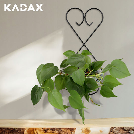 Kadax Hängender Blumentopfständer Metall Schwarz