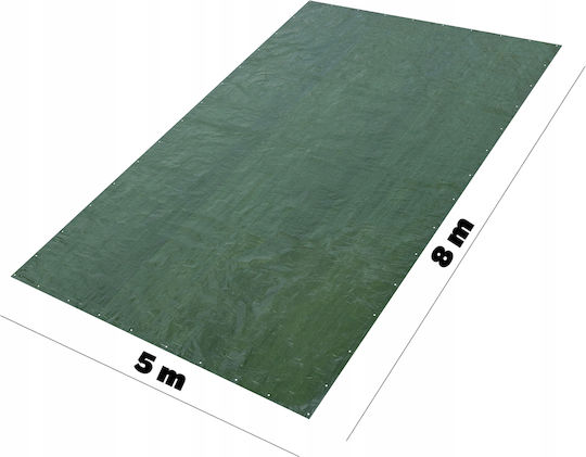 Kadax Waterproof Tarpaulin 90gr/m² 8x5m. Light Type Green