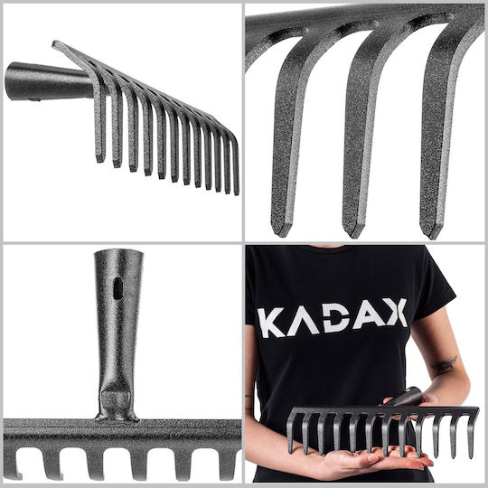 Kadax 34099 Gartenrechen Rasenharke