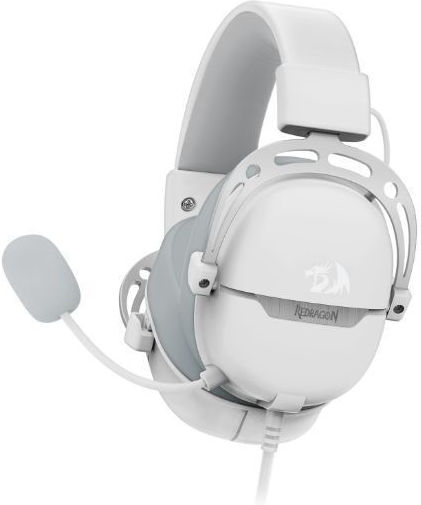 Redragon Aurora Over Ear Gaming Headset with USB Connectivity White for PC PS4 PS5