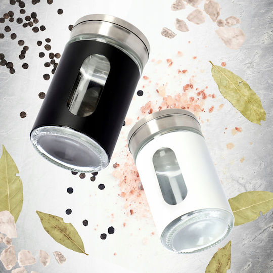Kadax Glass Tabletop Spice Jar White