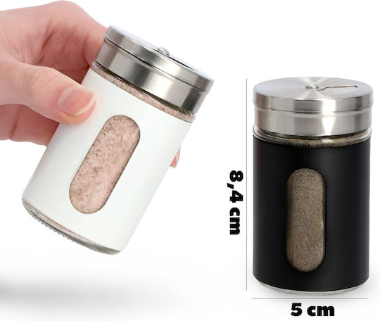 Kadax Glass Tabletop Spice Jar White