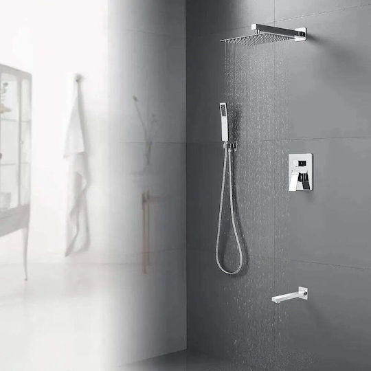 Wallex Hydroflow 3x® Für Eingebaute Wasserhähne 3 Ausgänge Edelstahl Silber