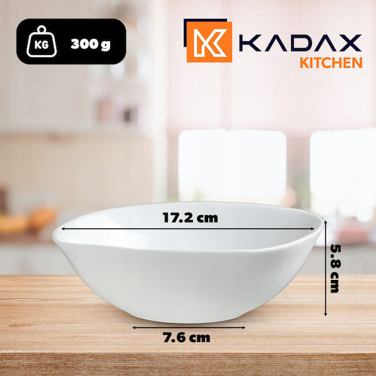 Kadax Salatschüssel Glas Weiß 1Stück