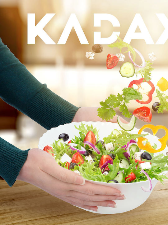 Kadax Salatschüssel Glas Weiß 1Stück