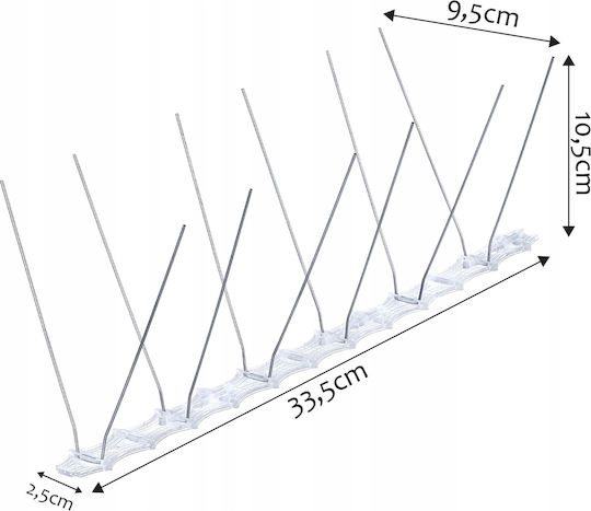 Kadax Ακίδες Απώθησης Πουλιών / Γατών 0.16x0.16m