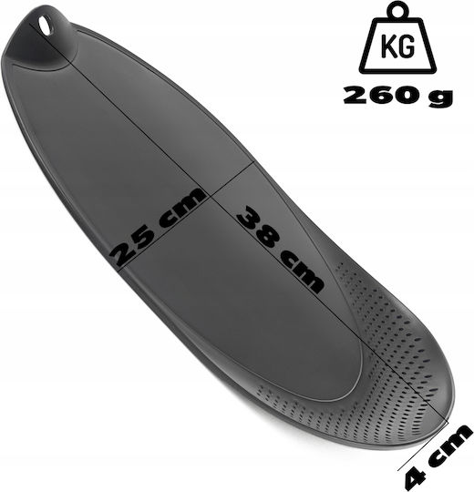Kadax Επιφάνεια Κοπής Πλαστική Μαύρη 25x38cm