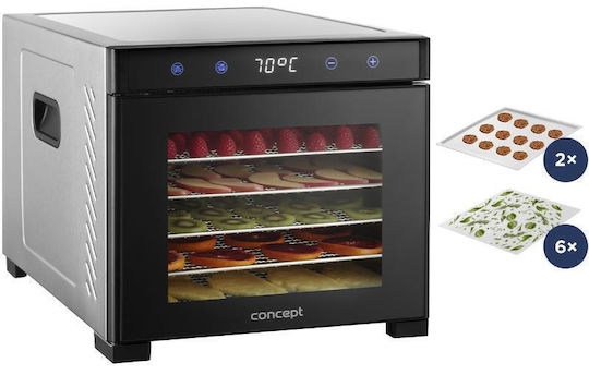 Concept Lebensmittel-Dörrgerät mit 6 Regalen und Einstellbarer Temperatur