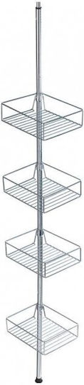 Wenko Ecke An der Wand montiert Badezimmerregal Metallisch 25x20x20cm Silber