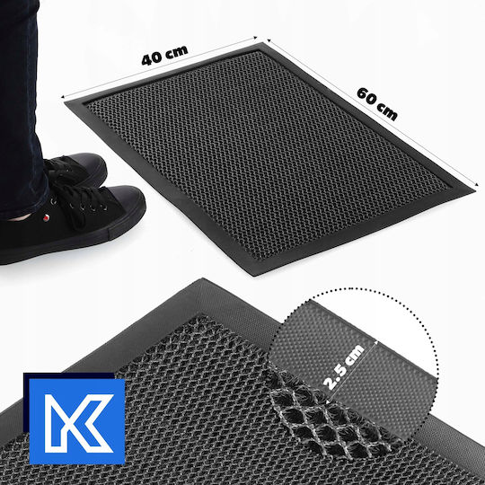 Kadax Covor de Intrare din Cauciuc Negru 60x40buc
