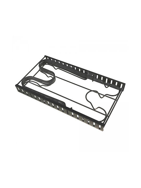 KING Hoff Kitchen Organizer Racks Metallic in Black Colour 20.5x47x38cm