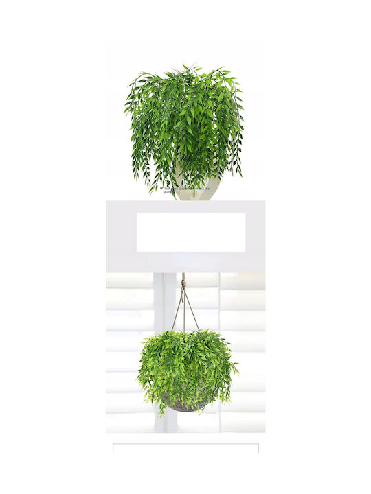 Künstlicher dekorativer Zweig Weide Grün 50cm