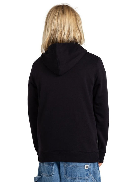 Element Kids Sweatshirt with Hood Black Vertical